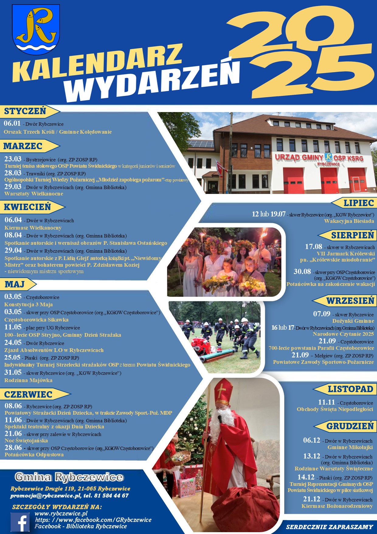 Kalendarz wydarzeń na rok 2025